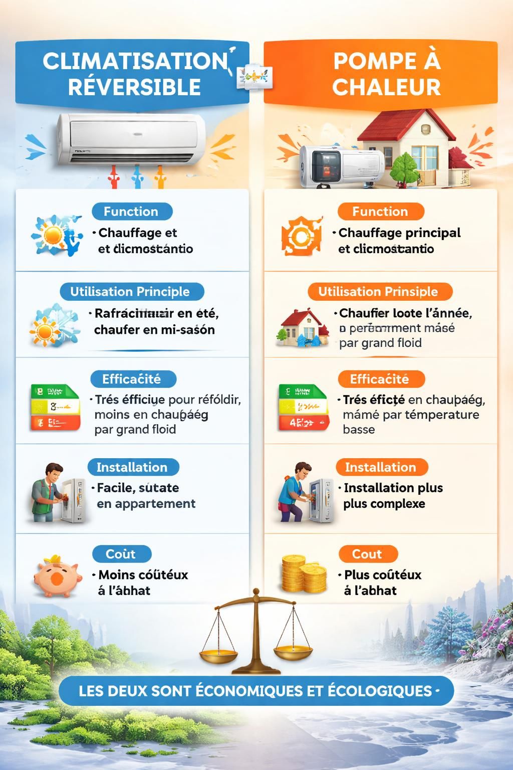 découvrez les avantages de la clim réversible et de la pompe à chaleur pour optimiser votre confort énergétique. guide complet pour choisir le système le plus adapté à vos besoins.
