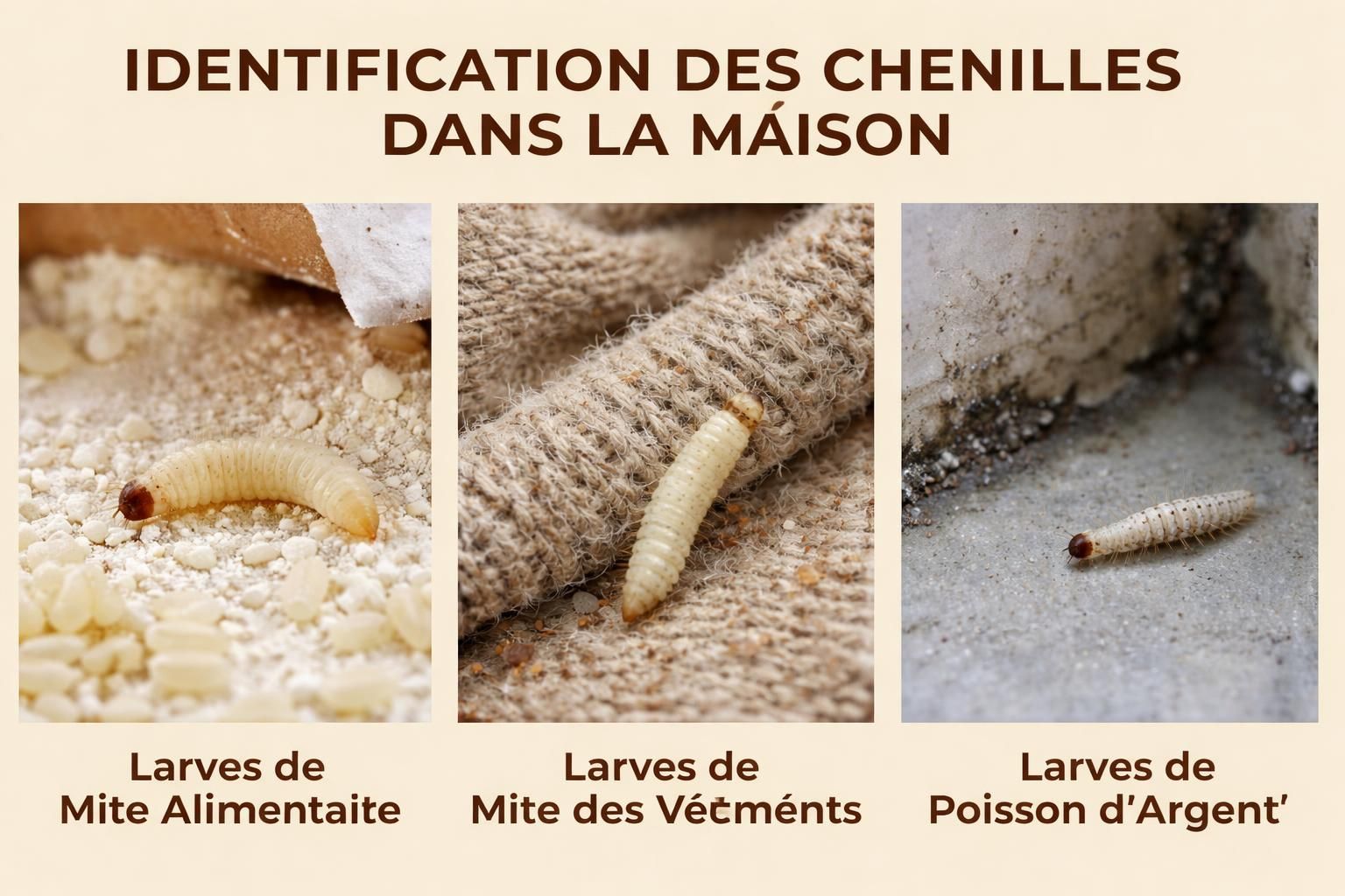 découvrez comment identifier les chenilles dans votre maison et les méthodes efficaces pour s'en débarrasser rapidement et durablement.